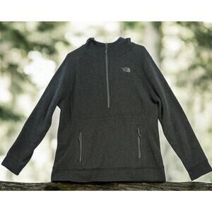 Women’s The North Face Green Quarter Zip Up Hoodie, Size XXLG